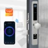 LEROND stainless steel smart lock designed for slim profile doors like aluminum and PVC.