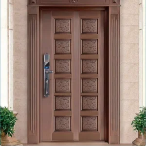 LEROND high-end smart lock with CNC craftsmanship for armored and villa entry doors.
