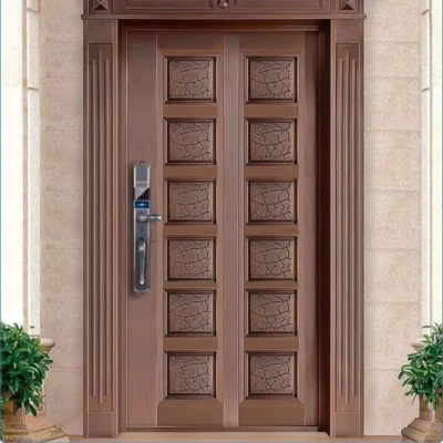 LEROND high-end smart lock with CNC craftsmanship for armored and villa entry doors.