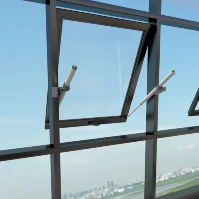 LEROND electric linear actuator for skylights and industrial windows, offering high thrust and cost-effective automation.