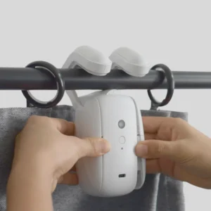 LEROND smart battery-powered curtain robot automating U-shaped and T-shaped curtain rods effortlessly.