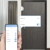LEROND wireless door window contact sensor detecting open-close status with long battery life.