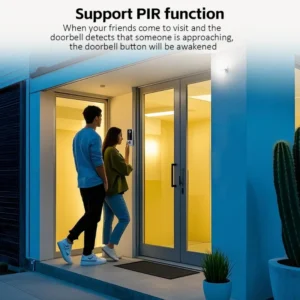 LEROND WiFi video doorbell with built-in chime for indoor and outdoor home security monitoring.