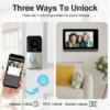 LR-SS-VI05 Video Intercom Doorbell Kit (Waterproof) Video intercom doorbell kit including waterproof outdoor camera unit and indoor display monitor, enabling two-way audio, live video, and remote door unlock via app or touch panel.