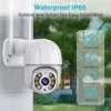 LR-SS-DM13 Outdoor Waterproof PTZ Camera Outdoor waterproof PTZ security camera with motorized pan-tilt control, full-color night vision, motion detection and two-way audio, ideal for villas, fences, and perimeter surveillance.