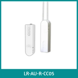 Wireless curtain robot motor with built-in rechargeable battery; easy to install without wiring, supports app and voice control via Tuya smart home system.