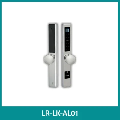 LEROND stainless steel smart lock designed for slim profile doors like aluminum and PVC.
