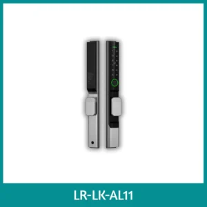 LEROND ultra-slim zinc alloy smart lock for space-critical sliding screen doors.