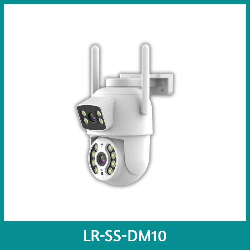 LEROND waterproof dual-head security camera providing comprehensive coverage for outdoor areas.