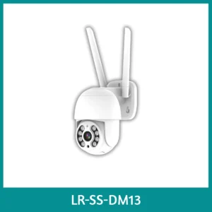 LR-SS-DM13 Outdoor Waterproof PTZ Camera Outdoor waterproof PTZ security camera with motorized pan-tilt control, full-color night vision, motion detection and two-way audio, ideal for villas, fences, and perimeter surveillance.
