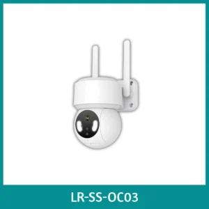 LR-SS-OC03 Garage PTZ Camera Garage PTZ camera integrating video surveillance with door motor control; enables live monitoring and remote door open/close commands through app interface after pairing.