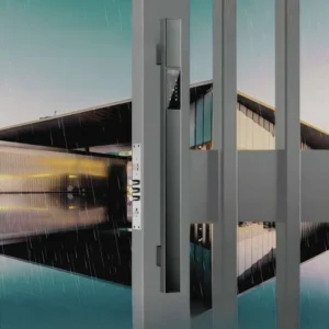 LEROND automatic smart garden gate lock with a large lever for easy operation and high durability.