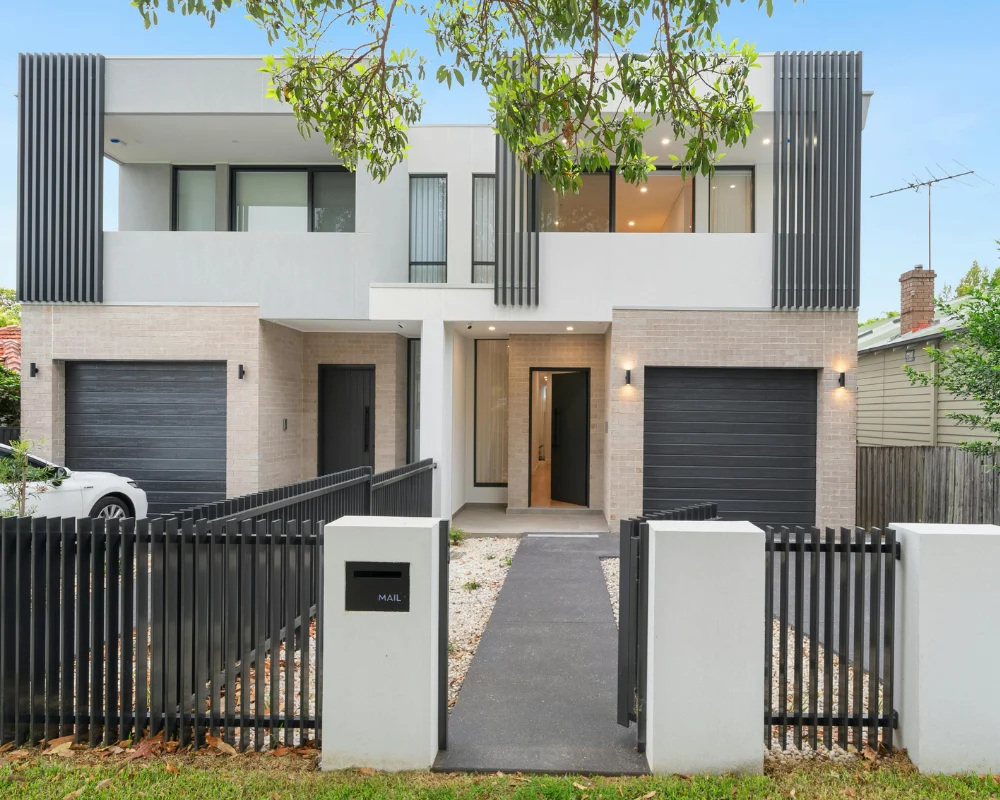 Outdoor smart gate and front entrance door automation system with weatherproof locks and perimeter access control