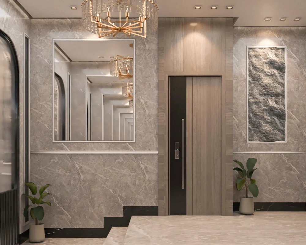 Interior smart door system with electronic handles, smart cylinders, and connected access management