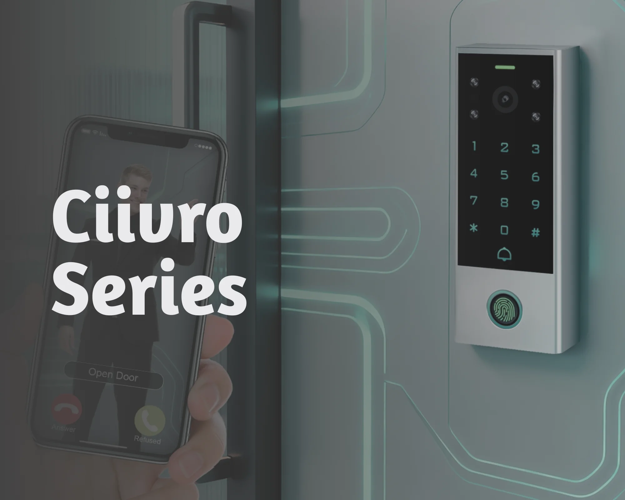 Residential and commercial access control systems with door access control hardware
