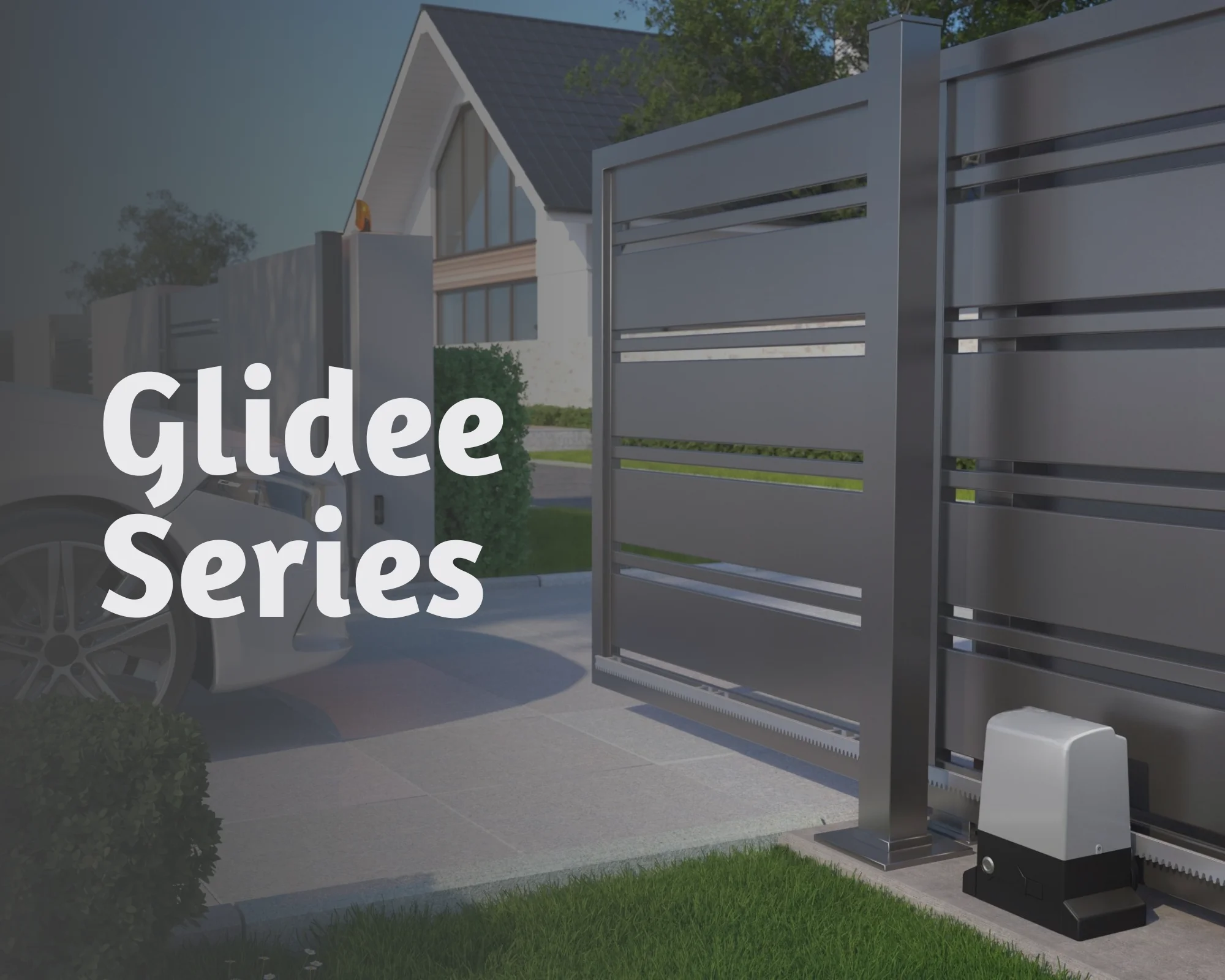 Sliding gate opener system with soft start operation for residential and commercial gates