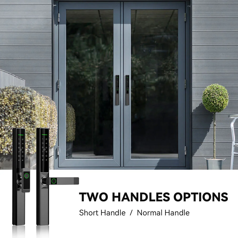 Keyless Sliding Glass Door Lock with 2 Options of Handles