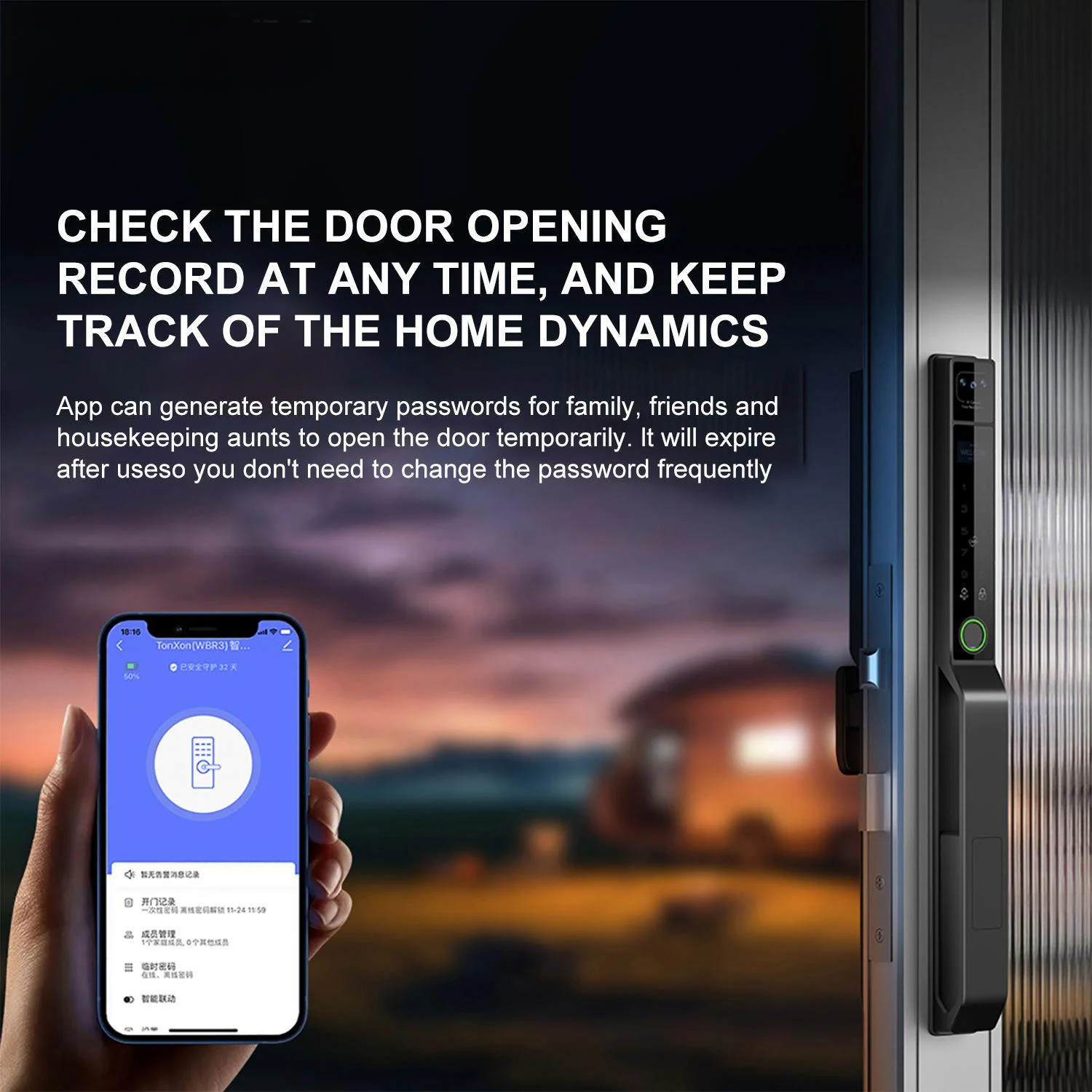 Keyless Sliding Patio Door Lock Details