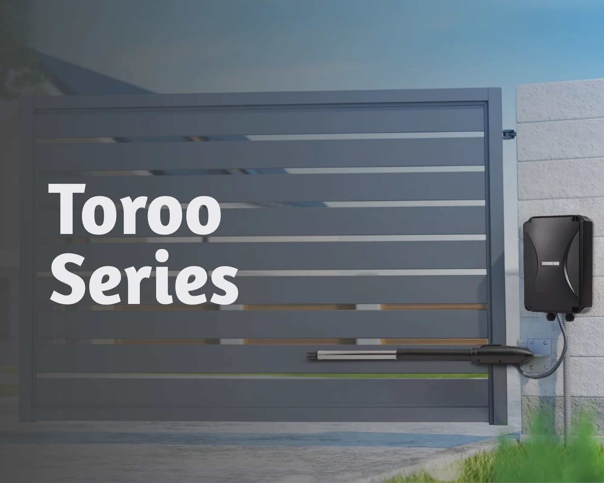 Automatic swing gate opener system for residential and commercial gate access