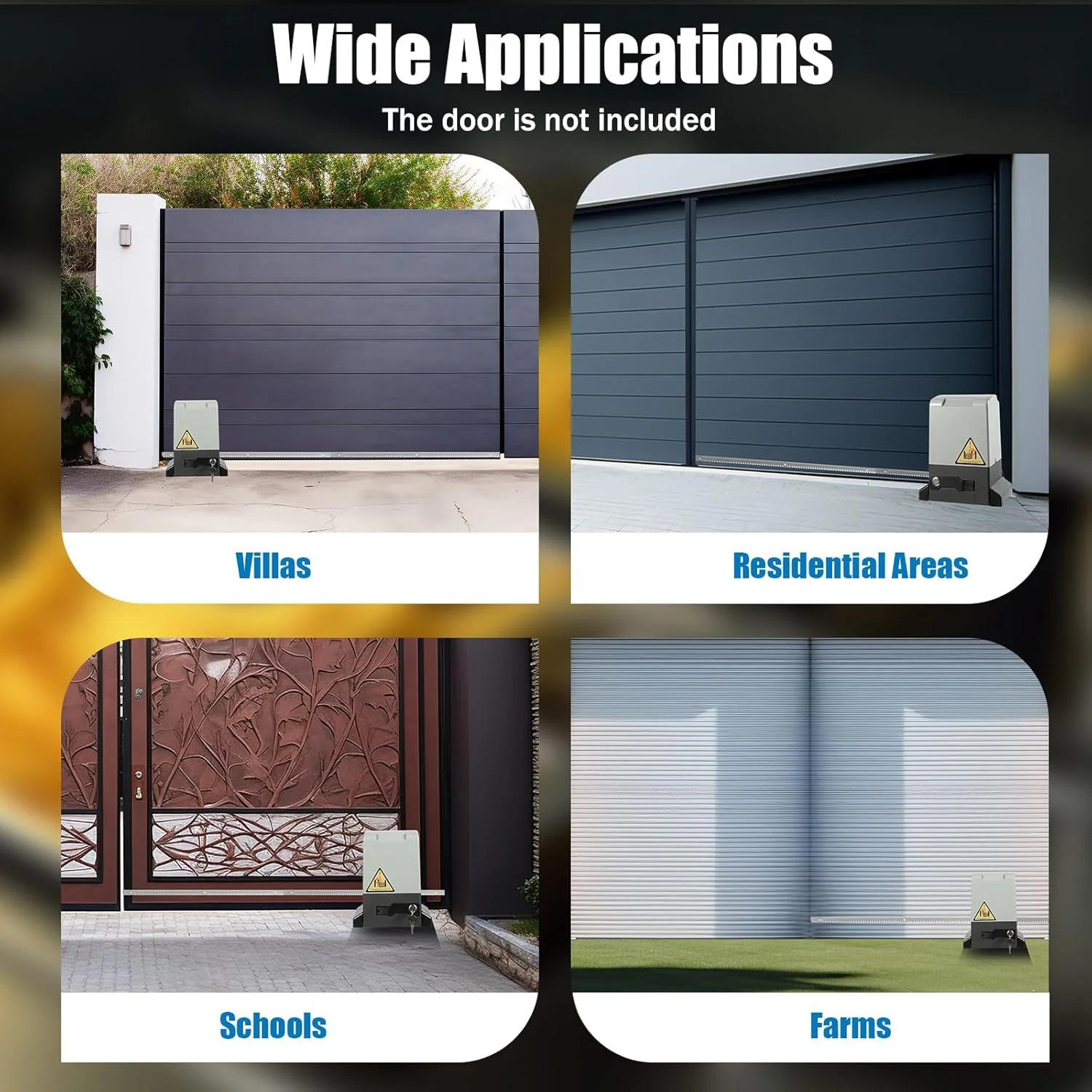 Automatic Sliding Gate Opener Kit with Wide Applications