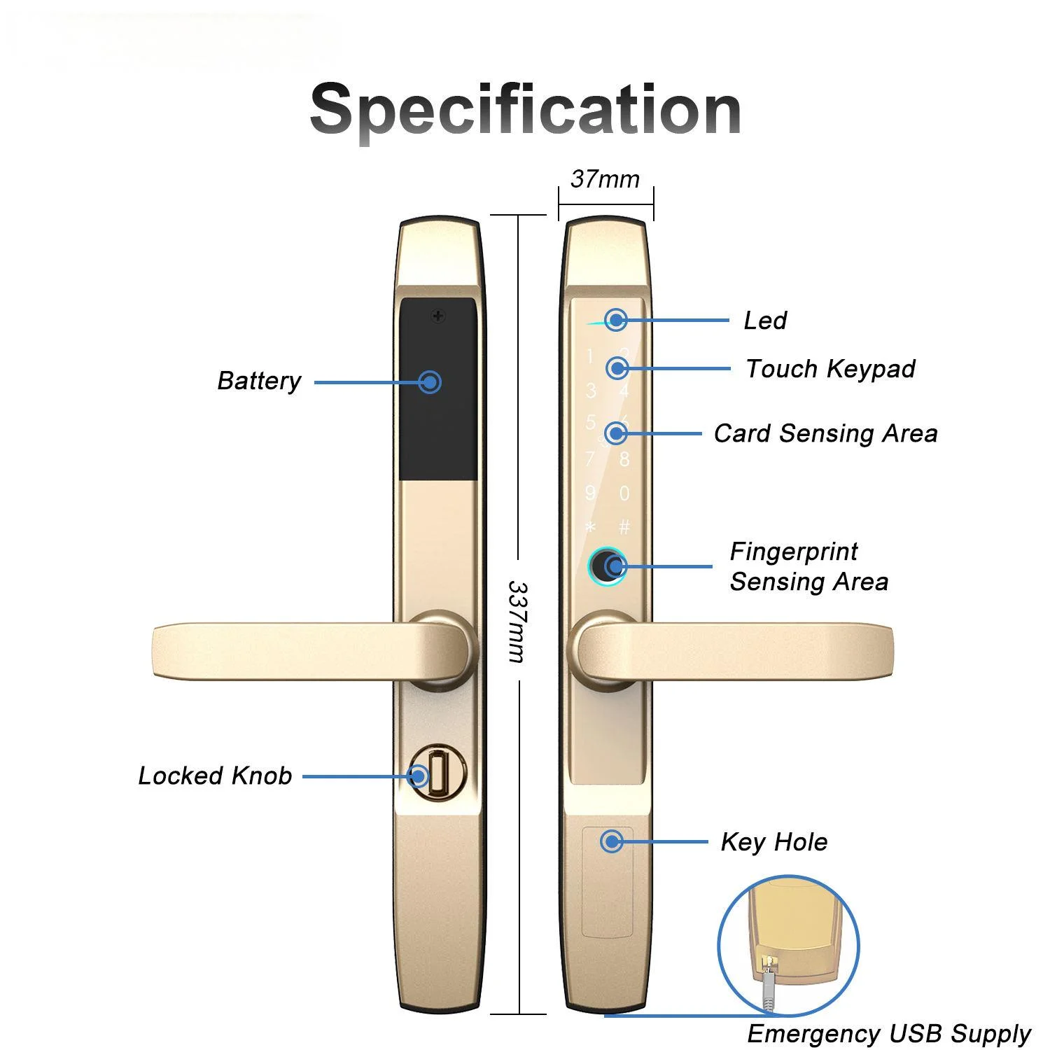 Sliding Glass Door Smart Lock LK-AL09 - Image 5