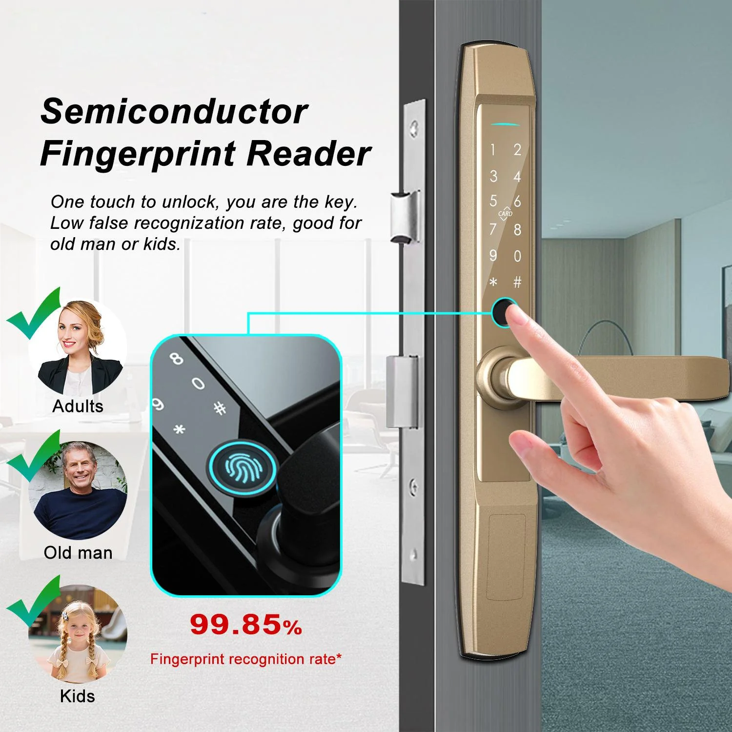 Sliding Glass Door Smart Lock LK-AL09 - Image 2