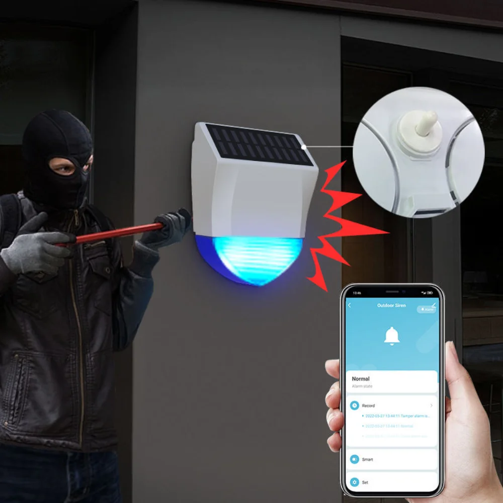 Outdoor Security Alarm Siren for Perimeter Protection with Anti-Tamper