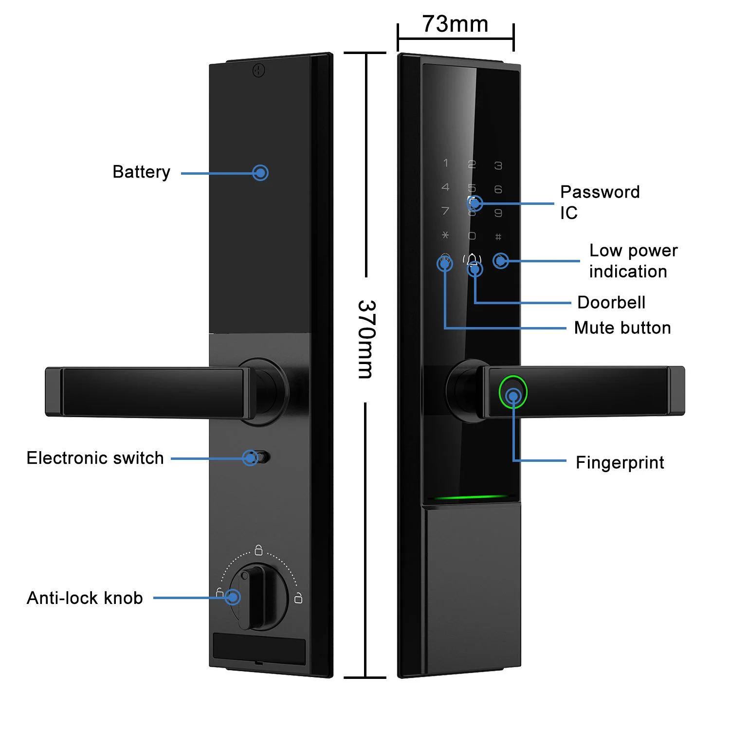 Weatherproof Smart Lock Details and Parameters