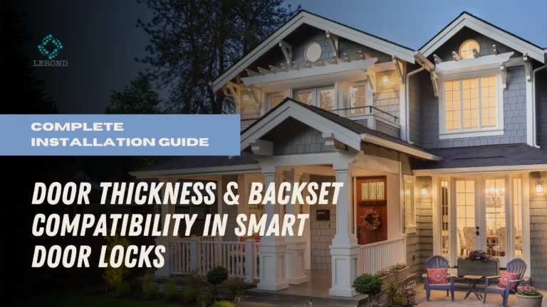 Door Thickness & Backset Compatibility in Smart Door Locks_ Complete Installation Guide