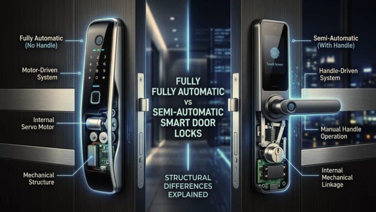 Fully Automatic vs Semi-Automatic Smart Door Locks_ Structural Differences Explained