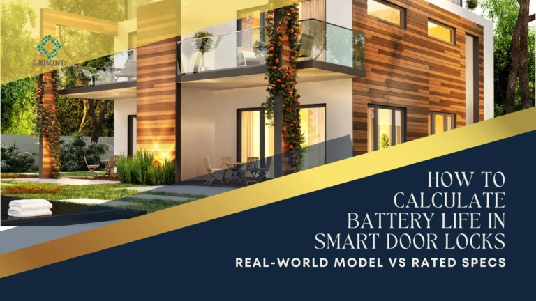 How to Calculate Battery Life in Smart Door Locks (Real-World Model vs Rated Specs)