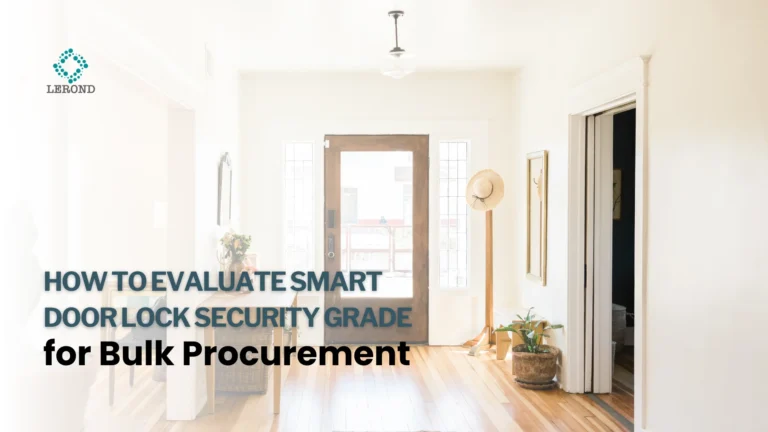 How to Evaluate Smart Door Lock Security Grade for Bulk Procurement