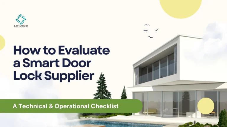 How to Evaluate a Smart Door Lock Supplier_ A Technical & Operational Checklist