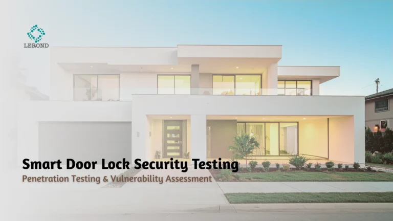 Smart Door Lock Security Testing Penetration Testing & Vulnerability Assessment
