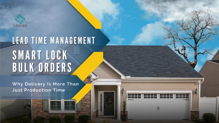 Lead Time Management in Smart Lock Bulk Orders_ Why Delivery Is More Than Just Production Time