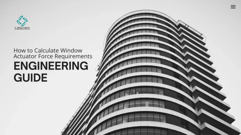 How to Calculate Window Actuator Force Requirements_ Engineering Guide