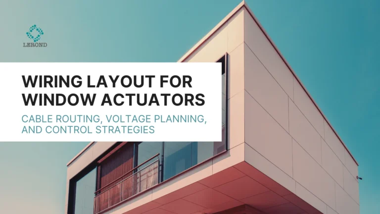 Wiring Layout for Window Actuators_ Cable Routing, Voltage Planning, and Control Strategies