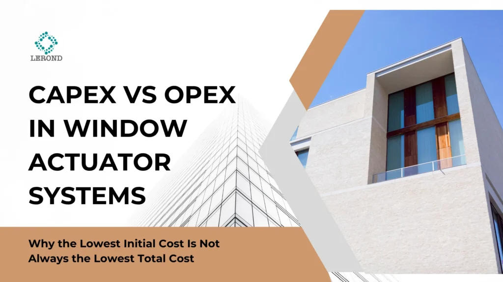 CAPEX vs OPEX in Window Actuator Systems_ Why the Lowest Initial Cost Is Not Always the Lowest Total Cost