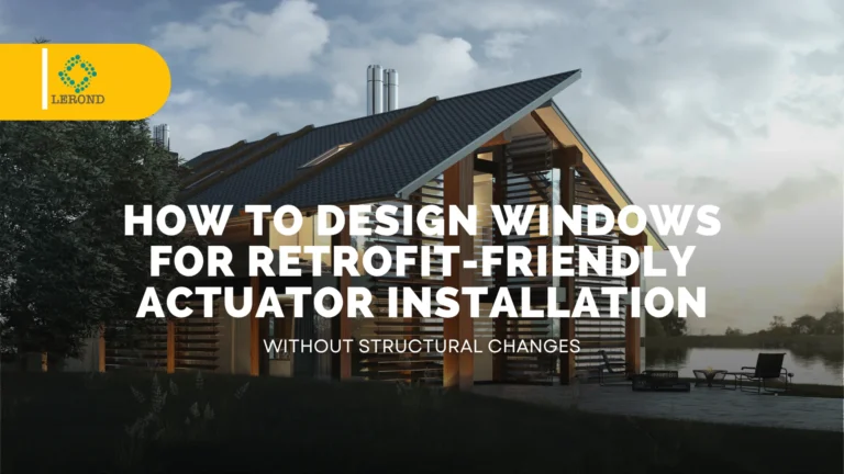 How to Design Windows for Retrofit-Friendly Actuator Installation (Without Structural Changes)