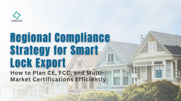Regional Compliance Strategy for Smart Lock Export_ How to Plan CE, FCC, and Multi-Market Certifications Efficiently